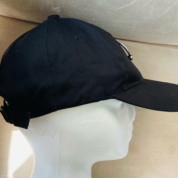 💚💚 Chain & Piercings Ball Cap with silver piercings and hanging chain. - Picture 3 of 10